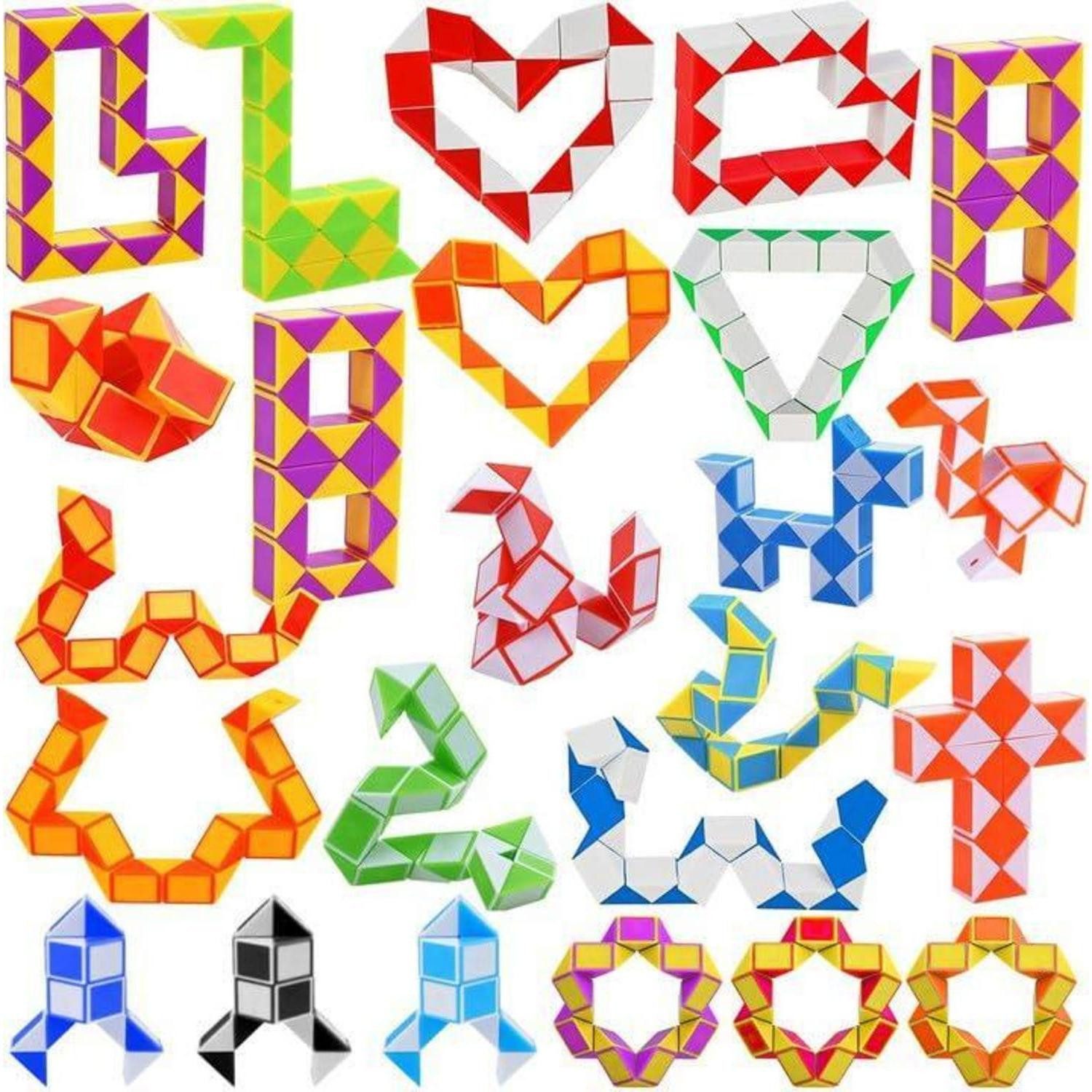 LuxusKollektion Würfelpuzzle Zauberwürfel Kindergeburtstag Mitgebsel 24er Set, Puzzleteile