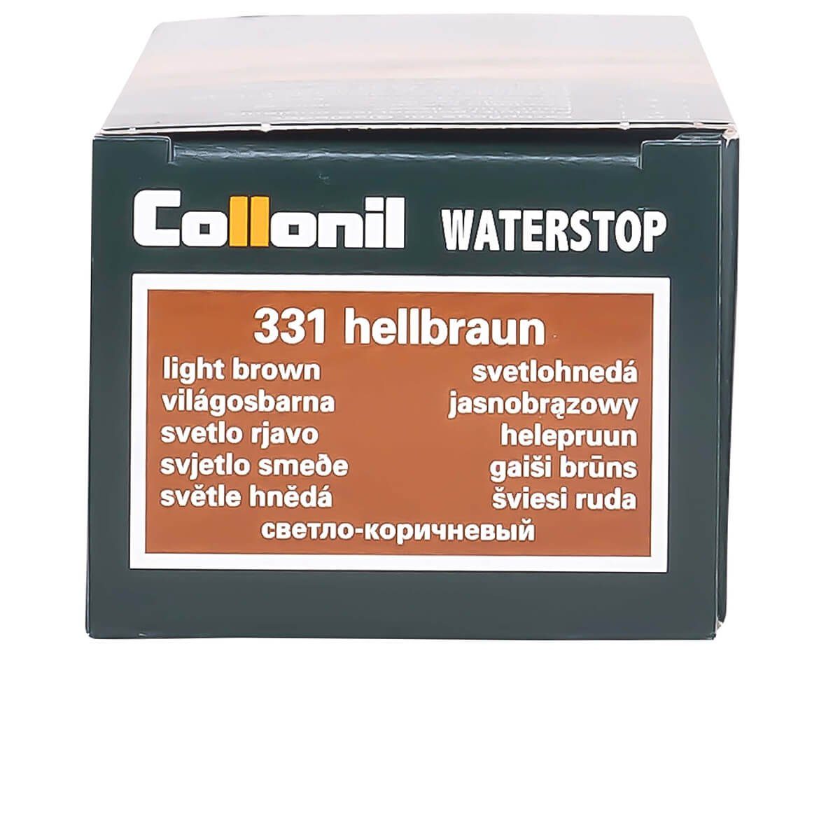 Colours Pflege- Imprägniercreme Schuhcreme Waterstop - und Farbige Glattleder Collonil für Hellbraun