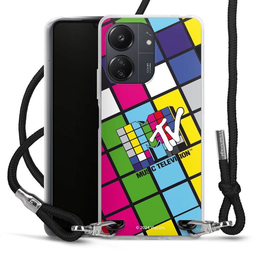 DeinDesign Handyhülle MTV Music Televison Offizielles Lizenzprodukt Fanartikel, Xiaomi Redmi 13C 4G Handykette Hülle mit Band Case zum Umhängen