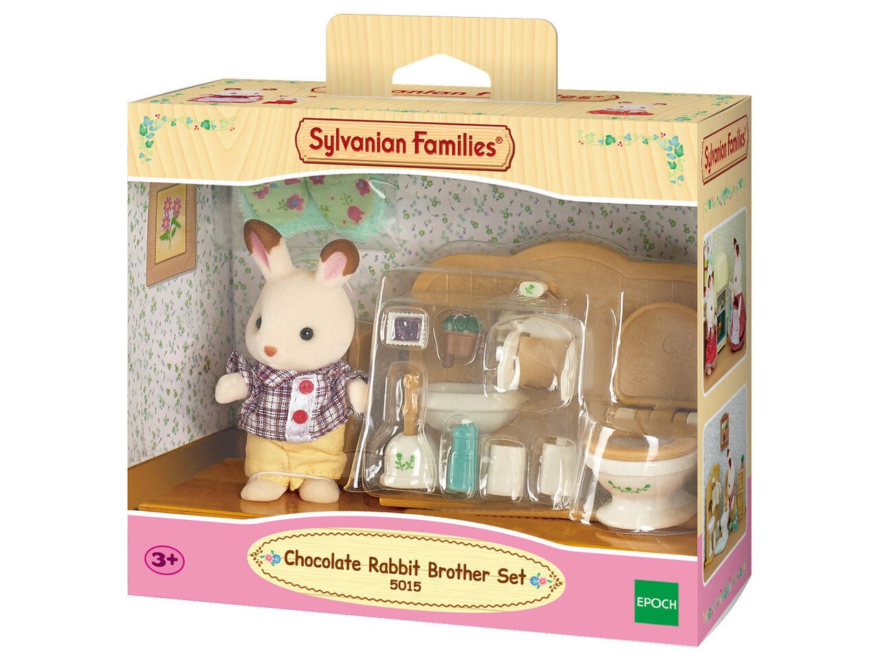 Sylvanian Families Puppenhausmöbel Sylvanian Families 5015 Schokoladenhasen Bruder mit Waschraum