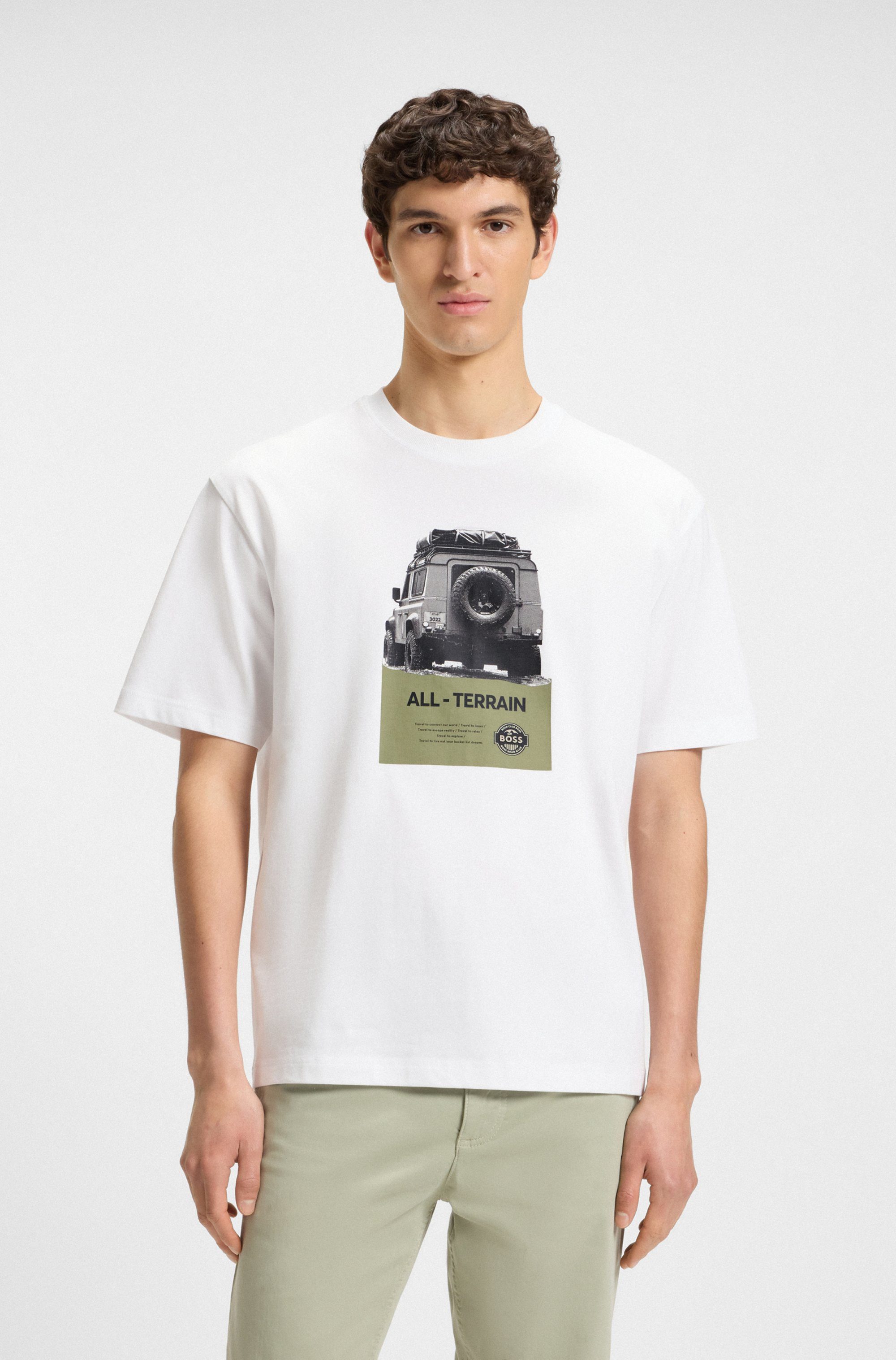 BOSS ORANGE T-Shirt Te Wagon mit coolem Fotodruck günstig online kaufen
