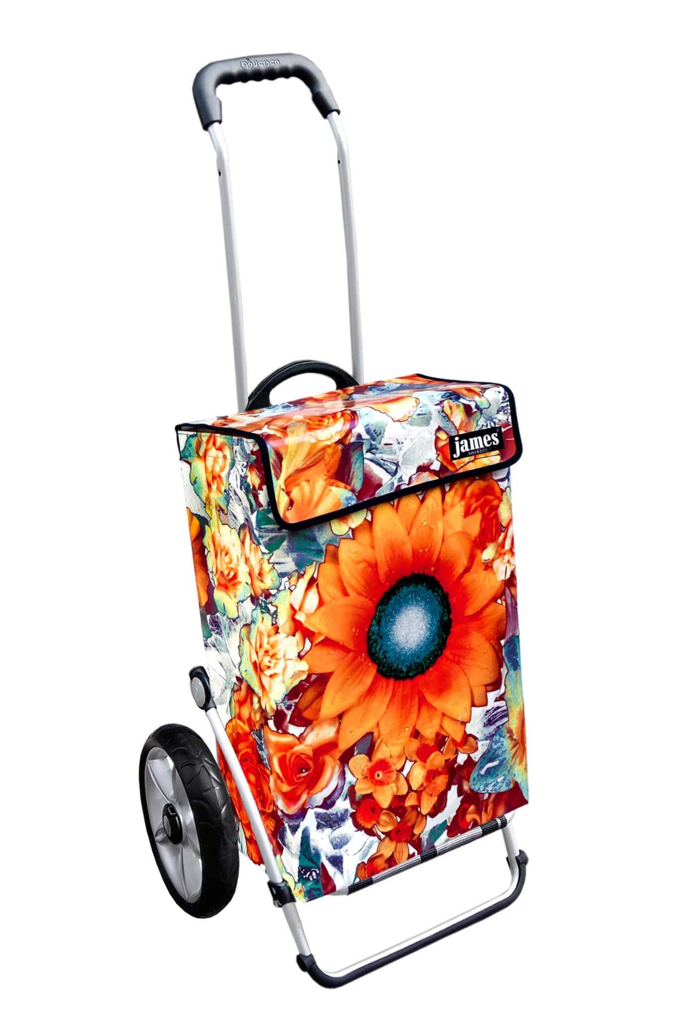 james Einkaufstrolley NOSTALGHIA - stabiler Einkaufswagen mit individuellem Design, Handmade in Austria - Einkaufsbegleiter mit viel Stauraum - trägt 40kg