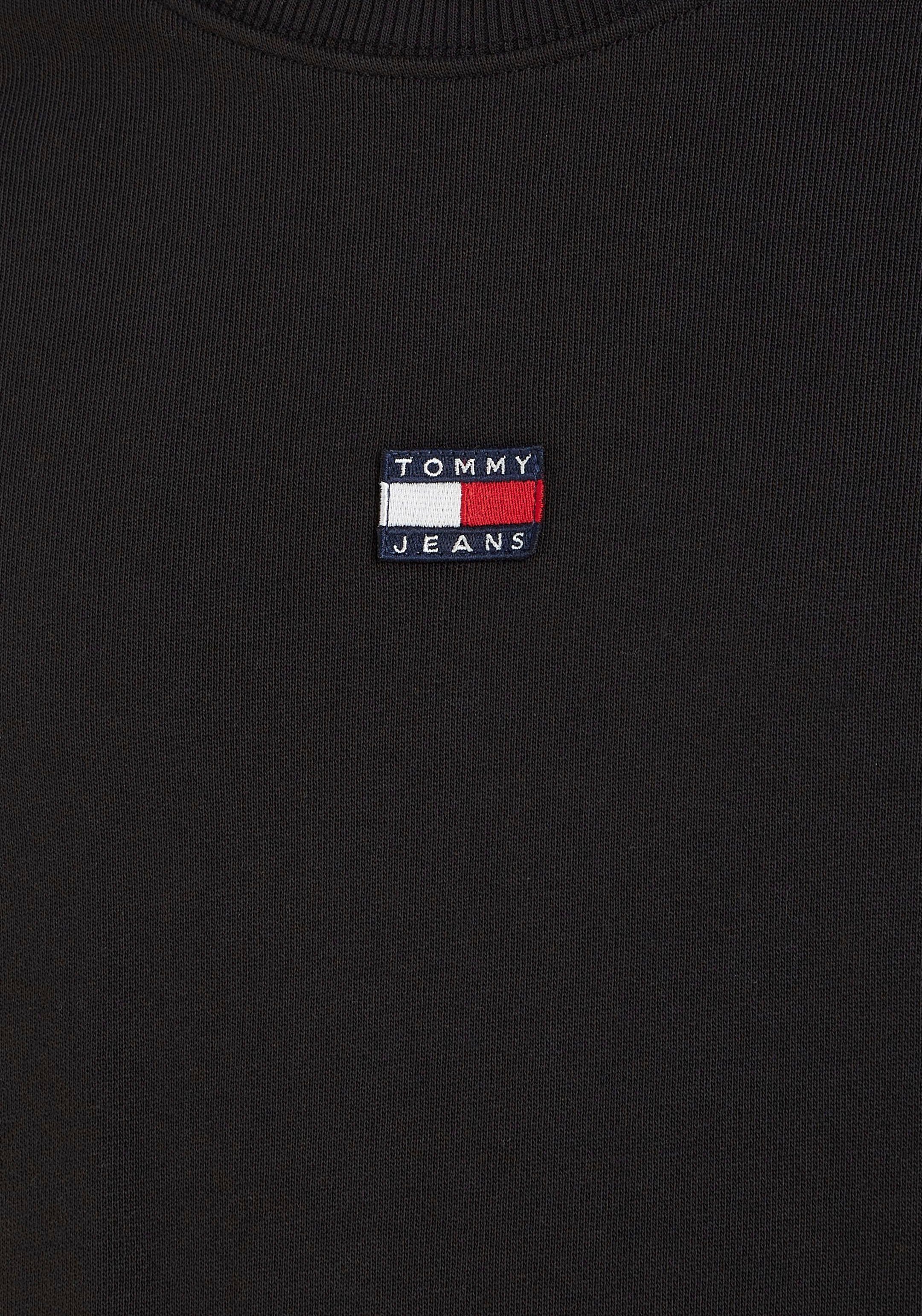 Tommy Jeans Sweatshirt TJM RLX CREW XS Jeans mit Black Tommy BADGE Stickerei
