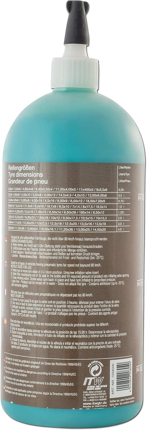 Arnold Reifen-Reparaturset TERRA-S 6012-X1-0759 Reifendichtgel / Reifendichtmittel - 950ml, 1-St.