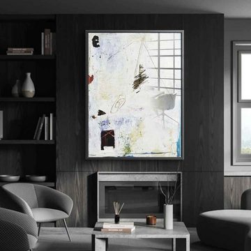 DOTCOMCANVAS® Acrylglasbild Intoxicated - Acrylglas, Acrylglasbild weiß schwarz moderne abstrakte Kunst Druck Wandbild