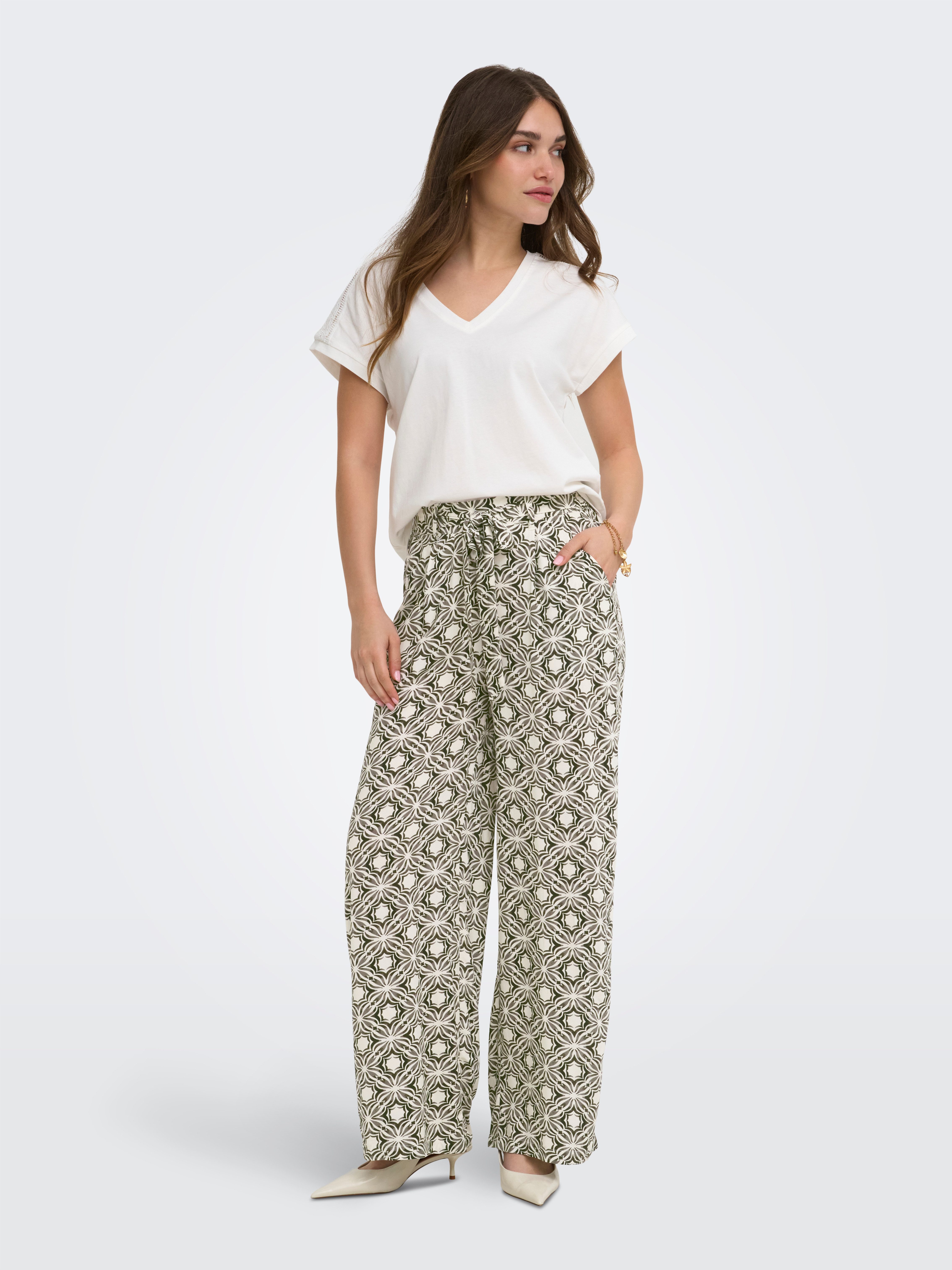ONLY Schlupfhose ONLSILVA LOOSE PANTS WVN NOOS Viskose, regular fit – Bild 5 von 5