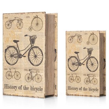 Moritz Etui Buchattrappe Fahrrad Fahrräder Vintage Bicycle irrelevant, Buch Safe Box Schatulle Buchhülle Geldversteck Buchtresor