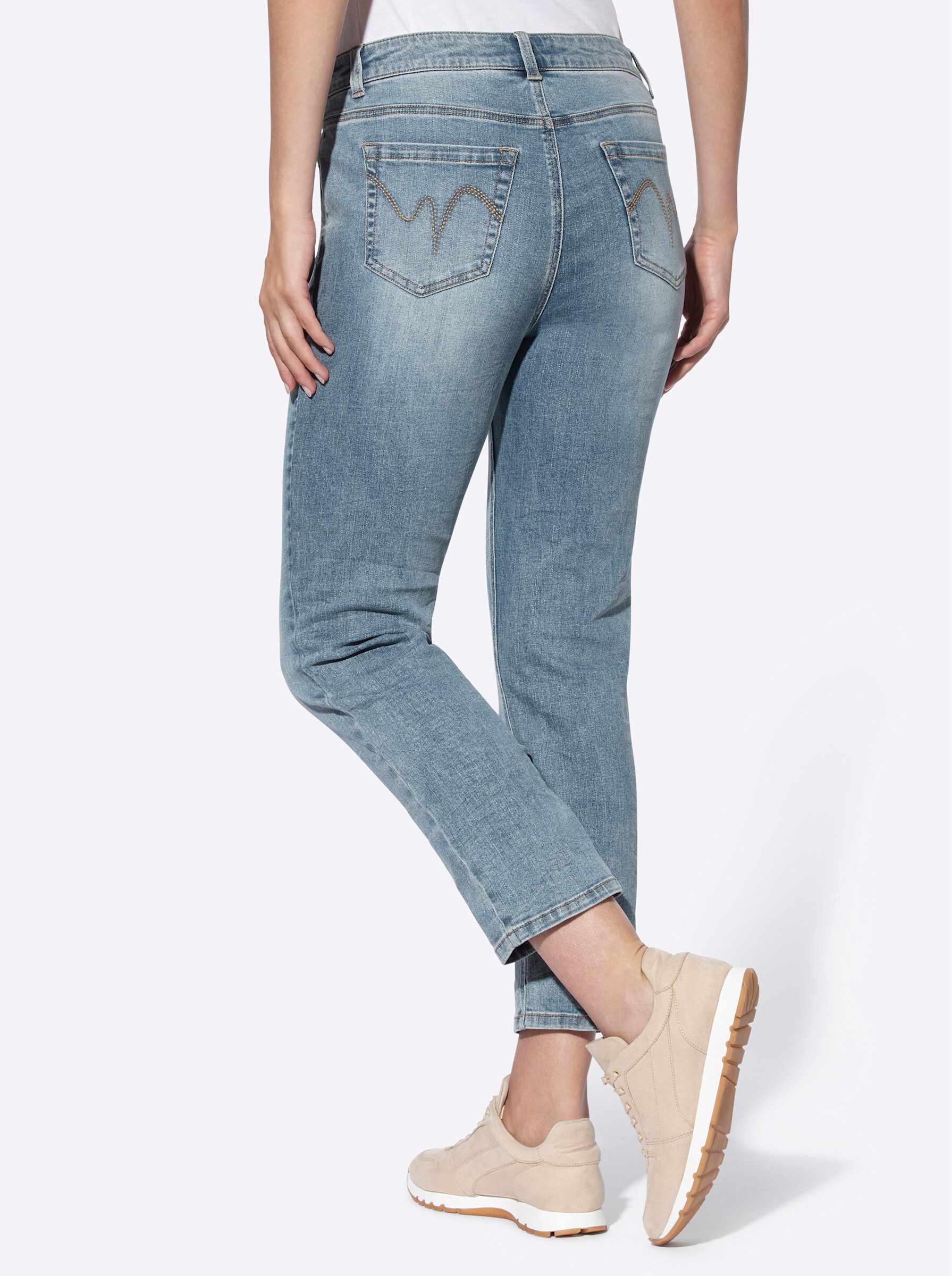 heine Jeansshorts Jeans erhöht