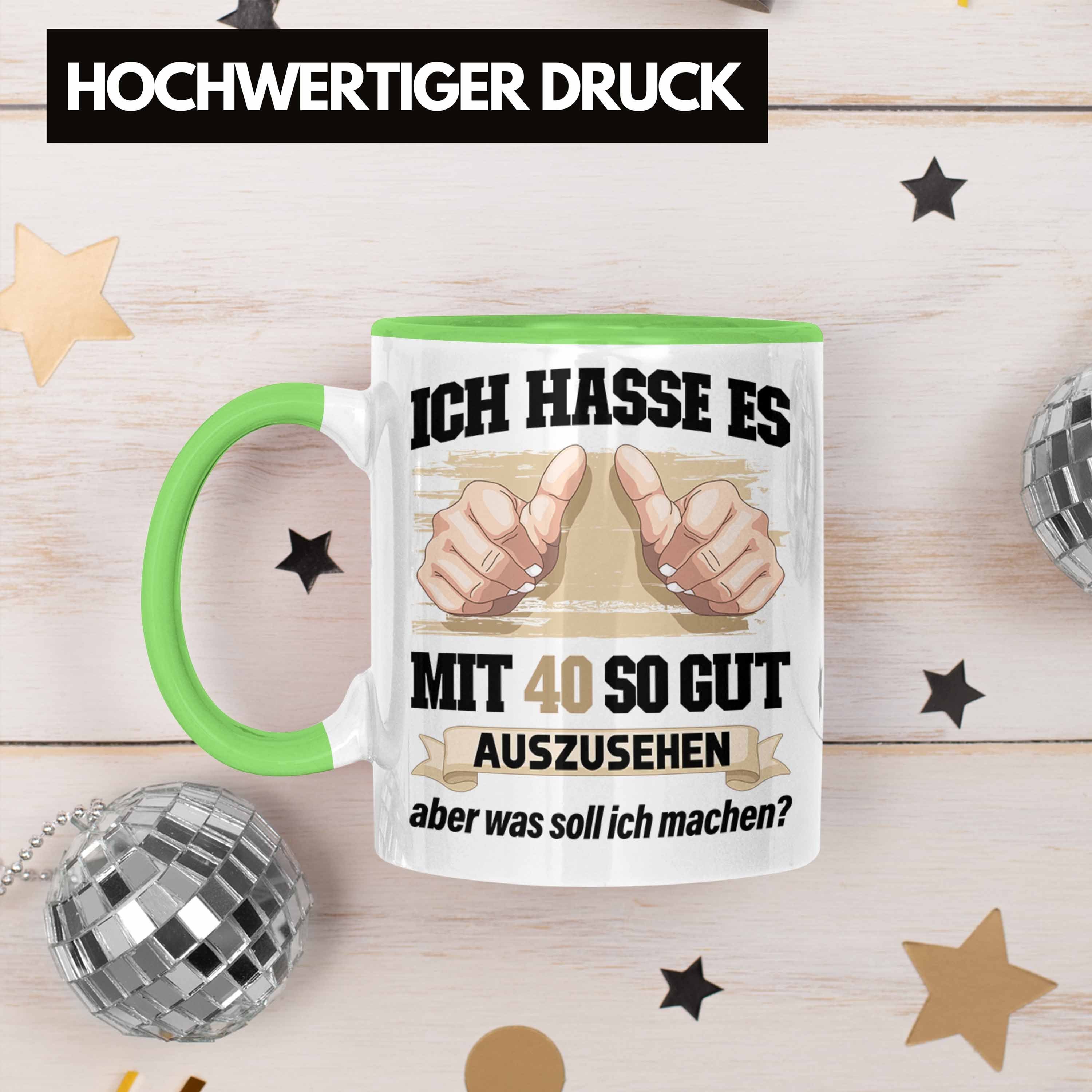 40 40er Lustig Trendation Grün Frauen Geschenk Mutter Geschenkidee Frau Geschenke Deko Trendation Tasse 40. Tasse Mann - Geburtstag Männer Vater