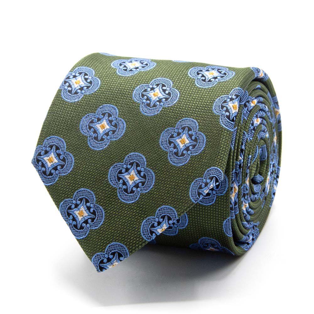 BGENTS Krawatte Seiden-Jacquard Krawatte mit geometrischem Muster Breit (8cm)