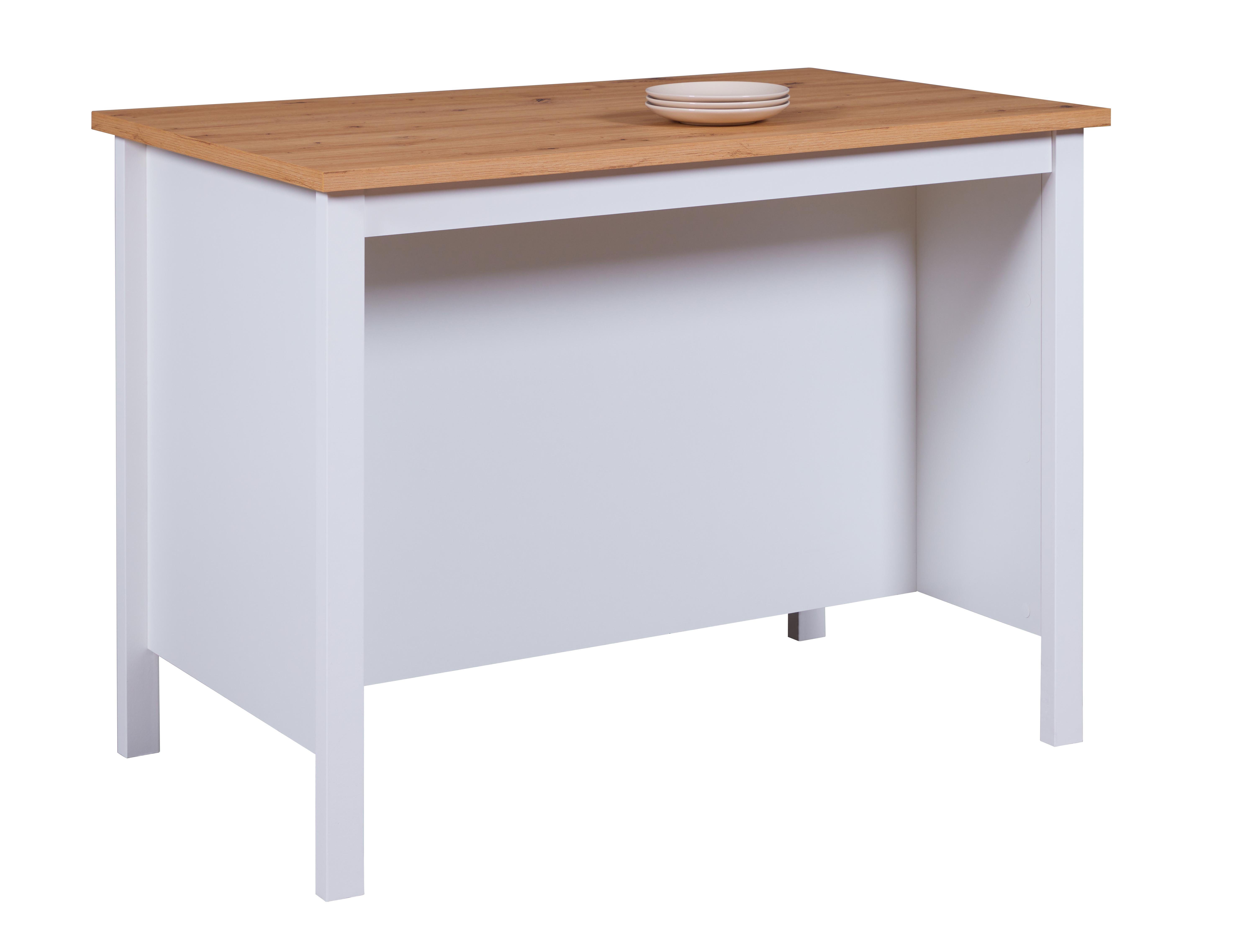 Inter Link Küchentisch Julina, moderne Kücheninsel mit kratzfester Arbeitsplatte in 3 Farben Bartisch