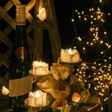 GelldG LED-Kerze 24er-Set Flammenloses LED Kerzen für Weihnachtsdek Hochzeit