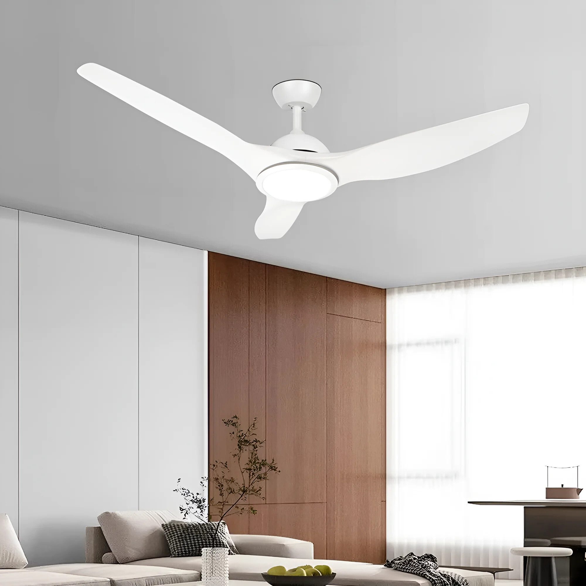 Braytron Deckenventilator mit Licht 3CCT Fernbedienung, Fernbedienung, LED fest integriert