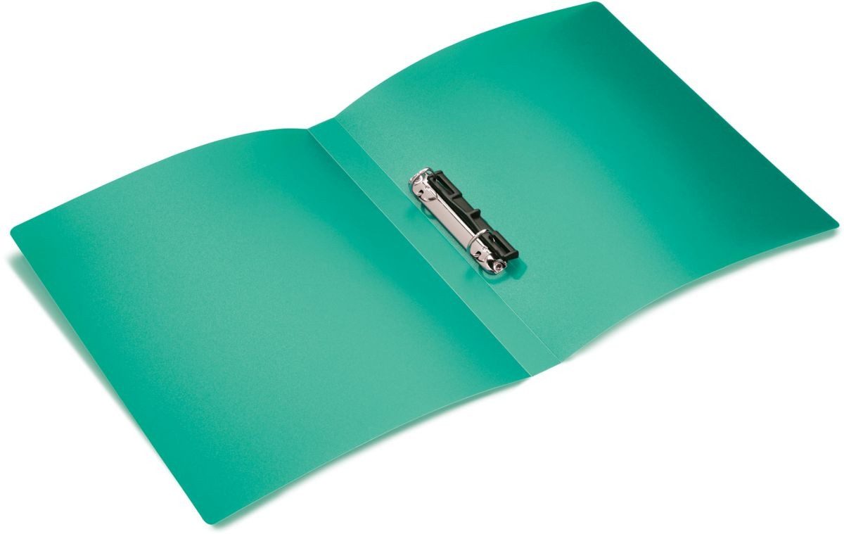 Präsentationsordner Ringbuch A4 2 Ringe 25mm transluzent türkis