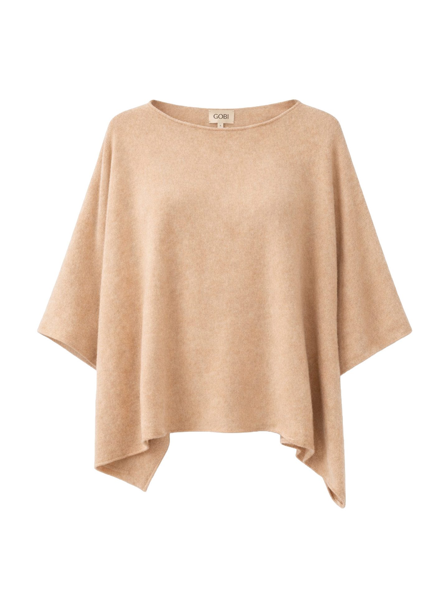 GOBI Cashmere Poncho Timeless Kaschmir-Poncho mit Bootsausschnitt