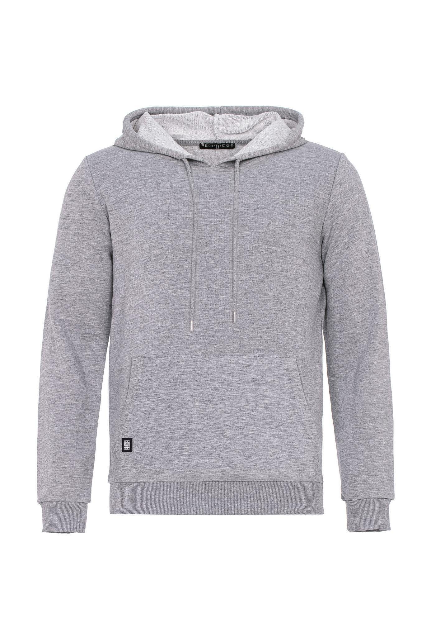 RedBridge Kapuzensweatshirt Set Premium Herren Premium Grau Qualität Red Hose Bridge Hoodie Jogginganzug Basic meliert