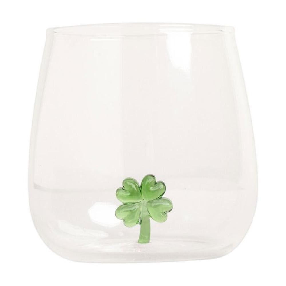 Eulenschnitt Longdrinkglas Trinkglas Kleeblatt (420ml)