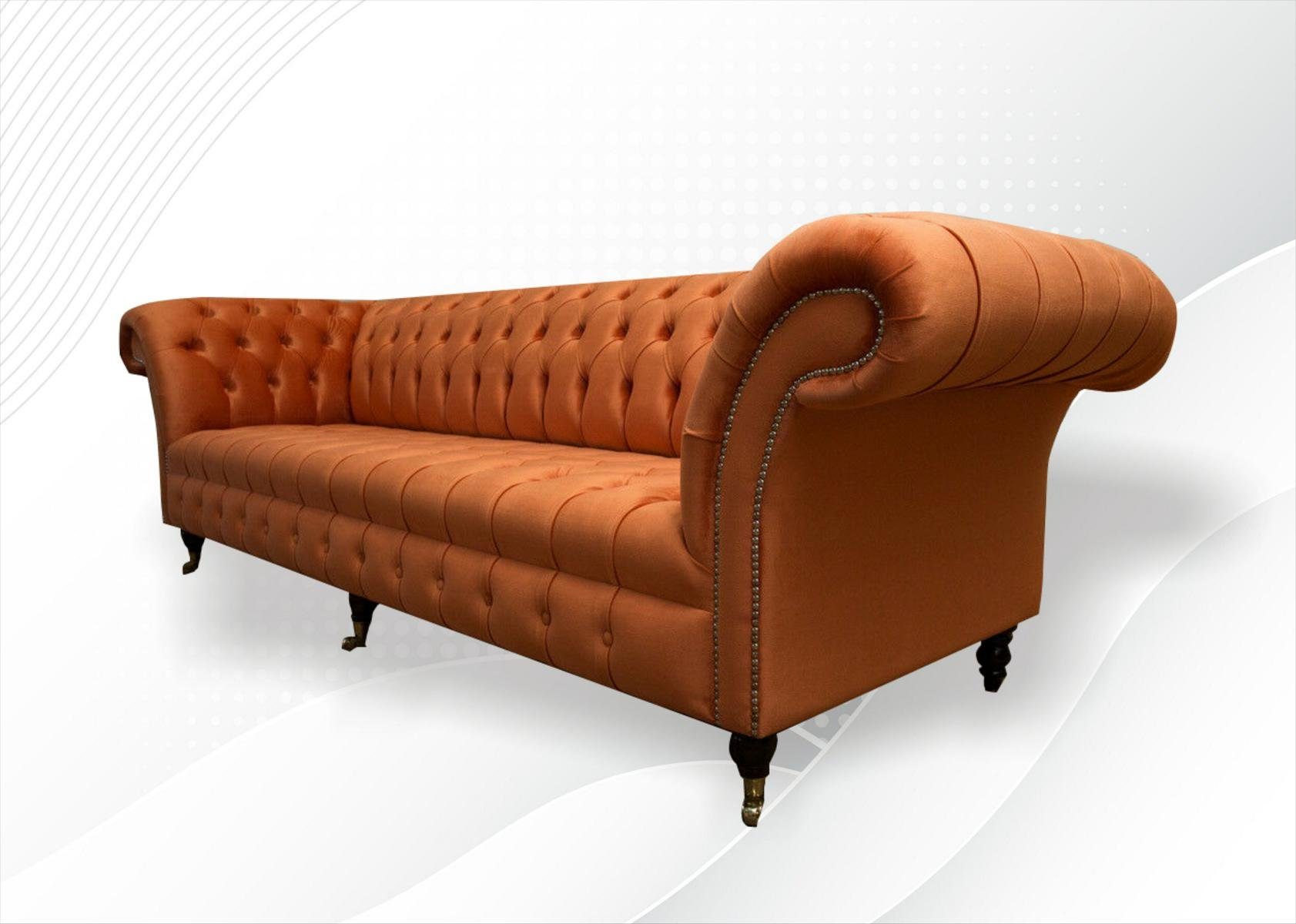 Sofa Design Sitzer 4 JVmoebel Couch cm Sofa Chesterfield 265 Chesterfield-Sofa,