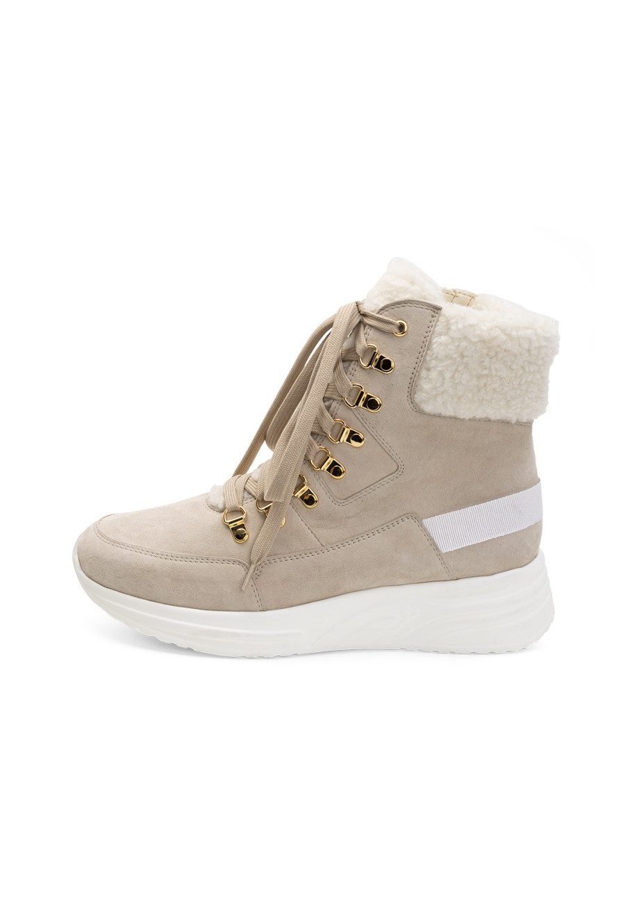 vitaform Damen Stiefeletten Samtziegenleder Stiefelette