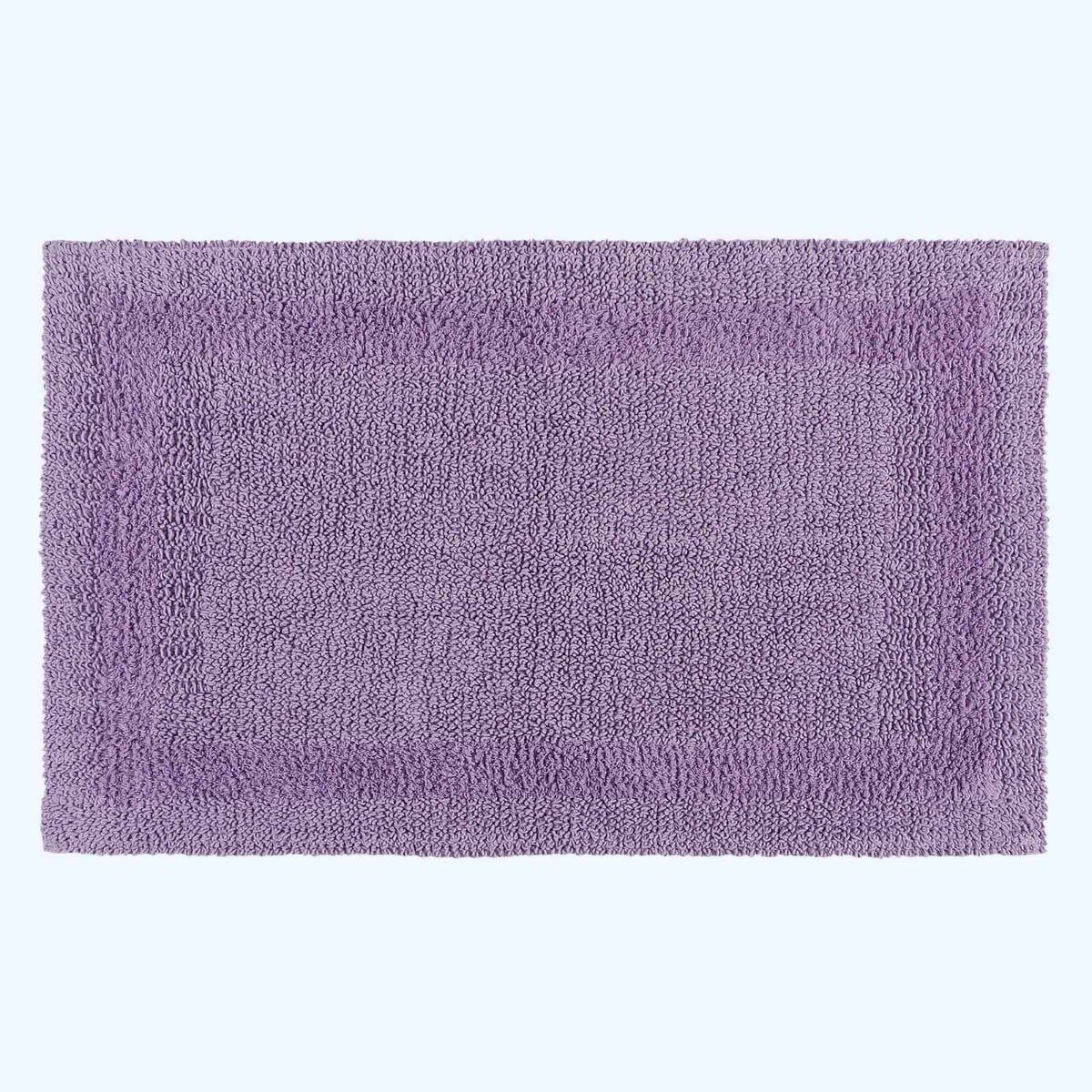 Homescapes Badematte XXL-Badematte flieder 70x120 cm aus 100% Baumwolle, Höhe 20 mm, rechteckig, 70 x 120 cm