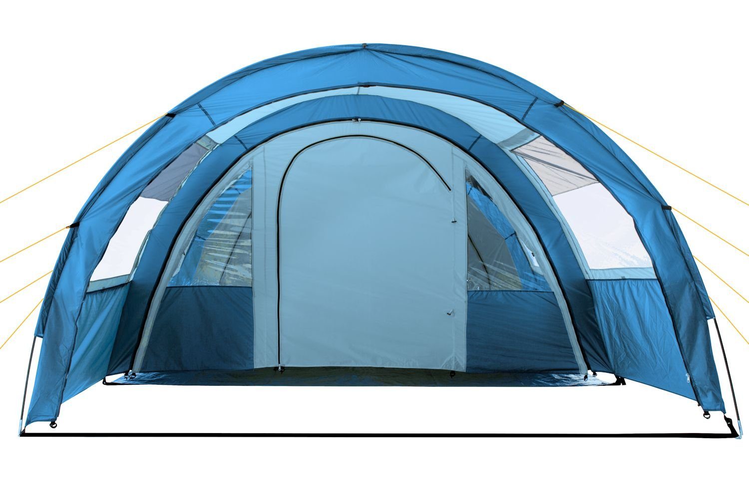 CampFeuer Tunnelzelt Multi / Zelt Blau Personen: für 4 4 5000 Wassersäule, Personen, mm Hellbau,