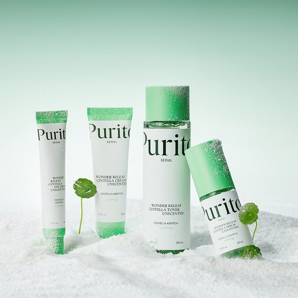 Purito Feuchtigkeitscreme WONDER RELEAF CENTELLA CREAM UNSCENTED, Hypoallergene, duftfreie, extrem sanfte Barrierestärkungscreme