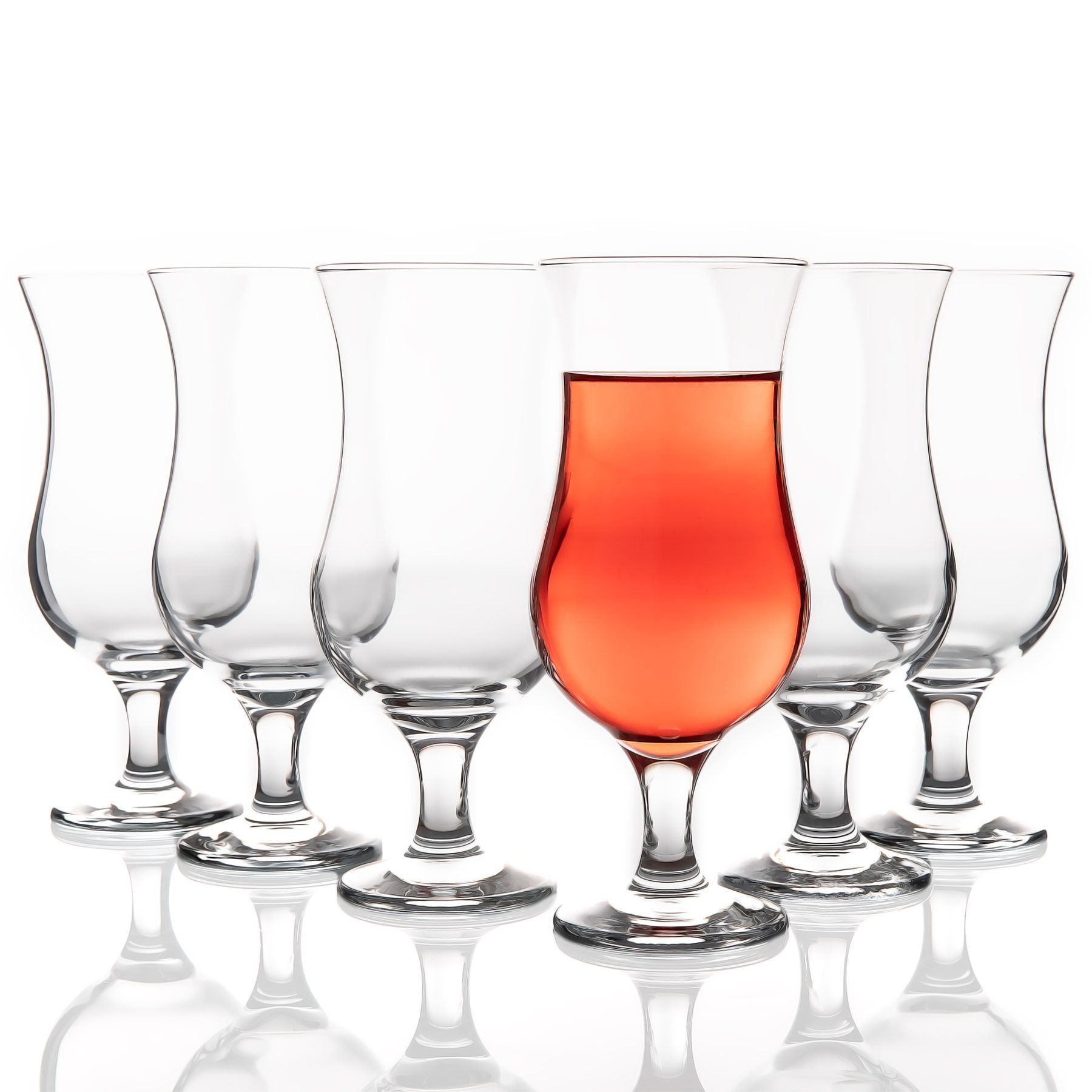 BigDean Cocktailglas 6 Stück Cocktailgläser 420 ml spülmaschinenfest Eiskaffee, 6-tlg., Glas