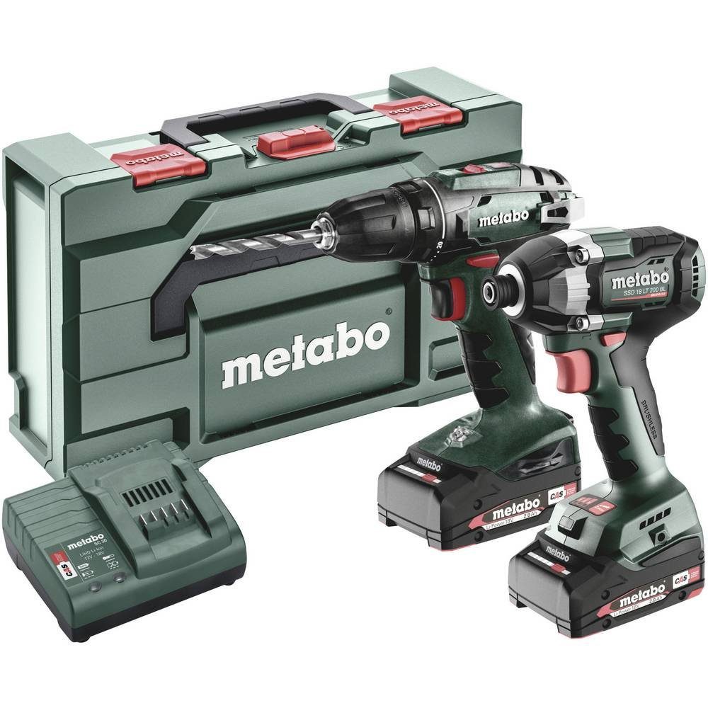metabo Akku-Schrauber 18 Volt Akku Combo Set 2.8.1 BS 18 + SSD 18 LT 200 BL 685193000, inkl. Akku, inkl. Ladegerät