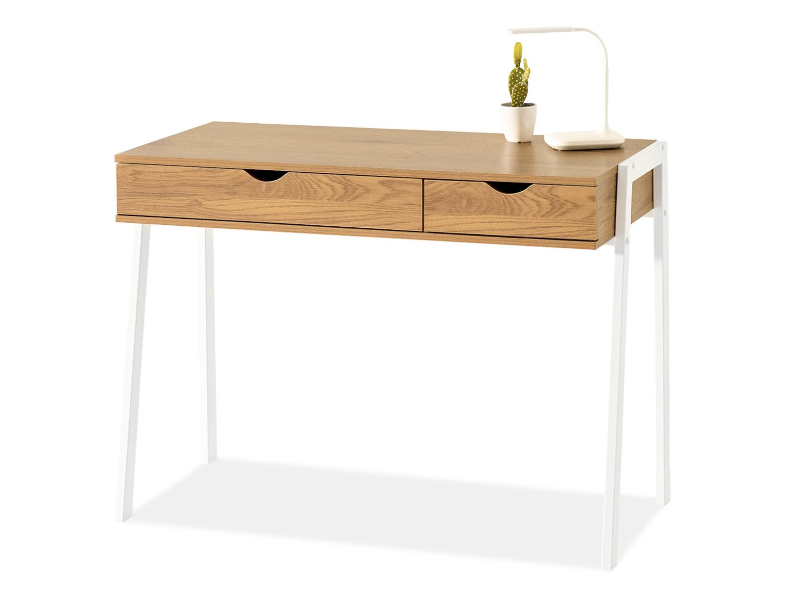 Compleo Schreibtisch mit 2 Schubladen, Modern und geräumig LUNDS günstig online kaufen