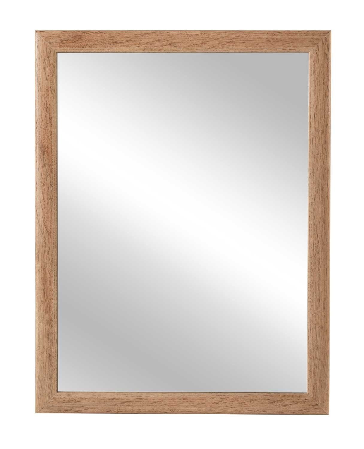 Wandspiegel WOTAN, B 45 x H 60 cm, Wotan Eiche Dekor, Glas, Rahmen aus Holz günstig online kaufen