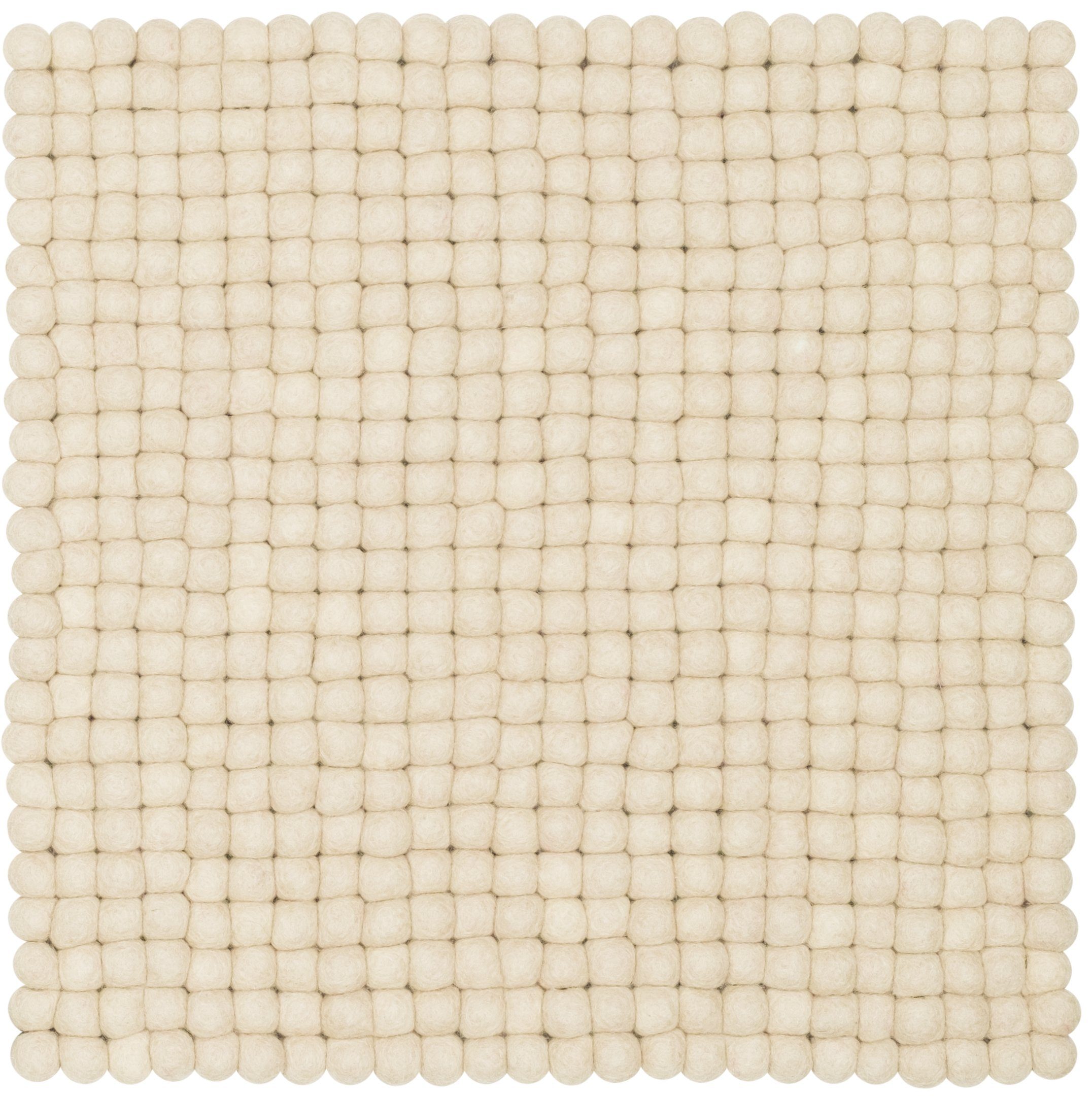 myfelt Stuhlkissen Filzkugel Sitzauflage eckig - 36 x 36 cm, 100% reiner Schurwolle, quadratisch, schmutzabweisend