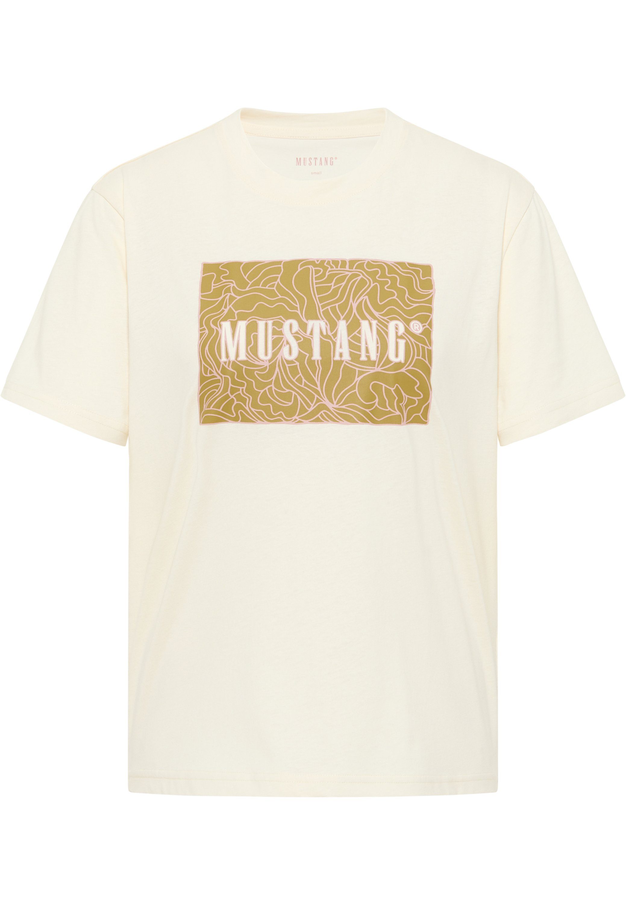 MUSTANG Kurzarmshirt Mustang Print-Shirt