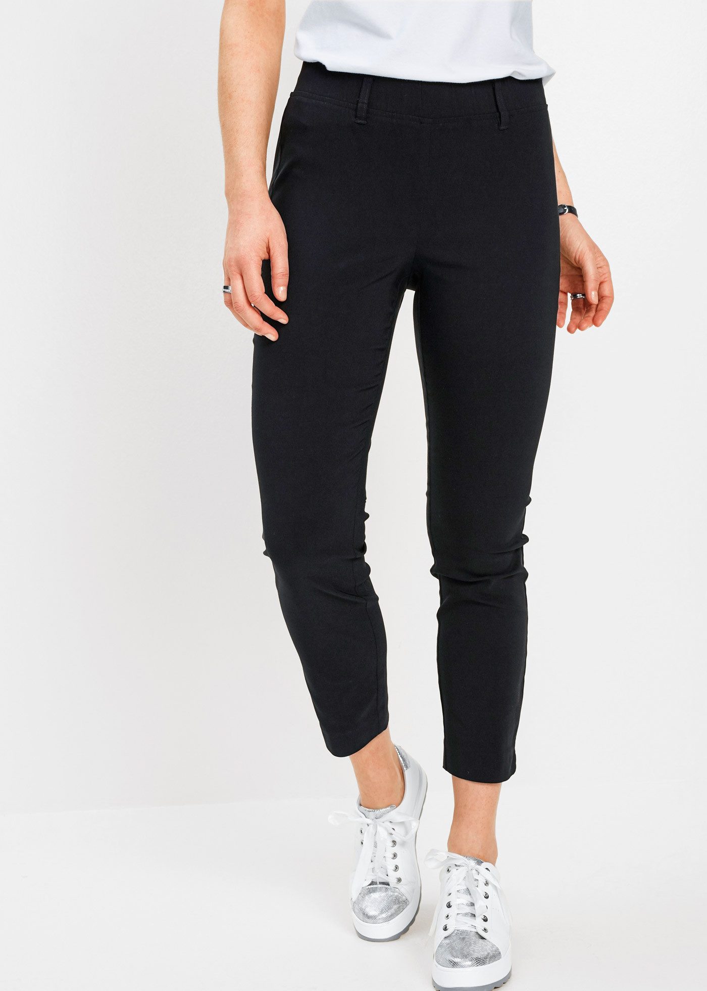 bonprix 7/8-Hose aus elastischem Materialmix mit Viskose, slim fit Passform