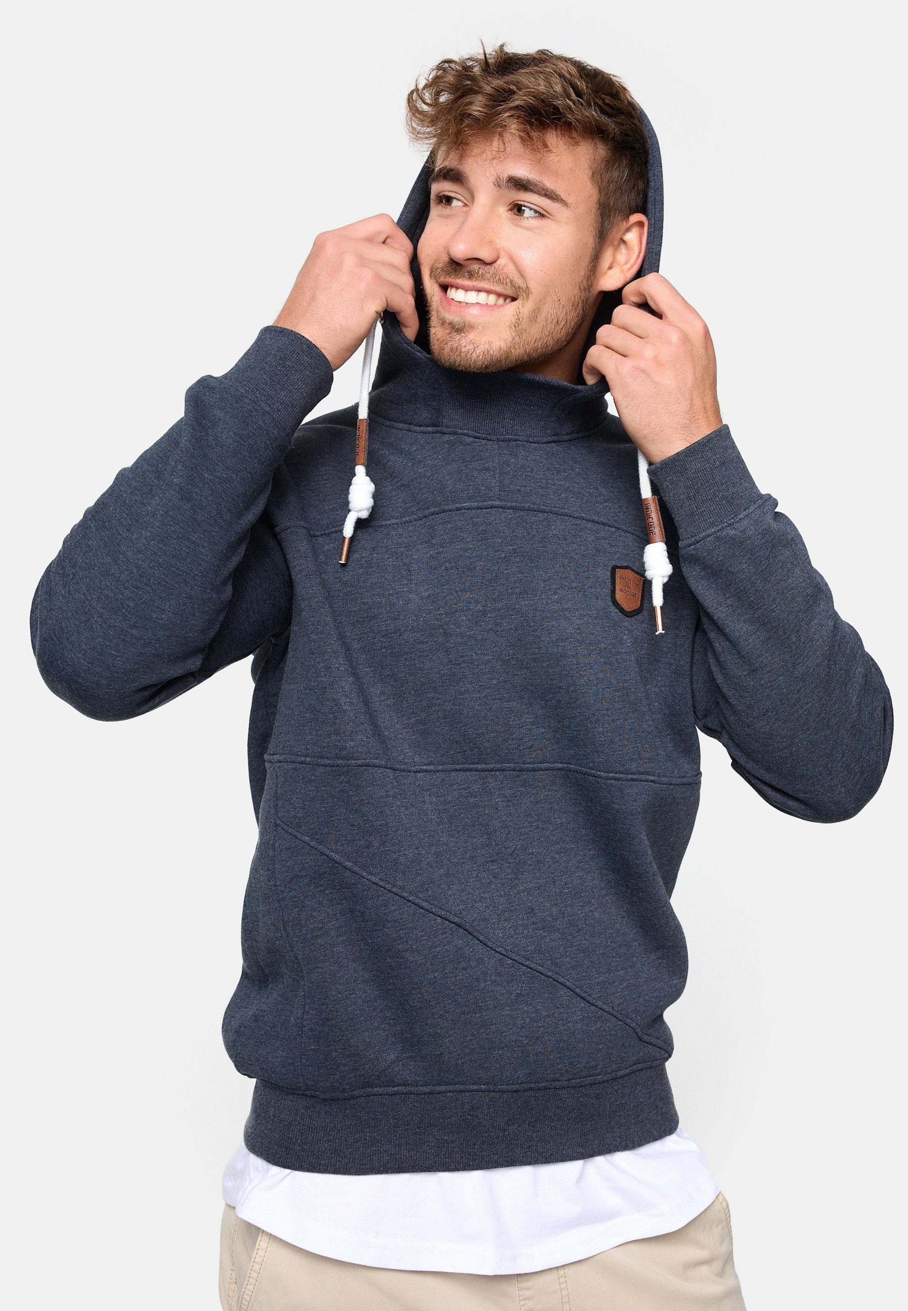 Indicode Hoodie Meza Navy Mix