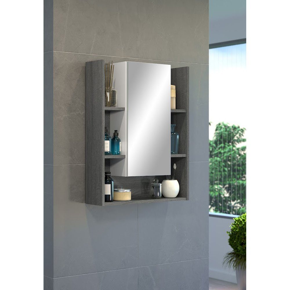 trendteam Badezimmerspiegelschrank Sardegna Spiegelschrank Badspiegel Badezimmerspiegel 60 x 77 x 18 cm
