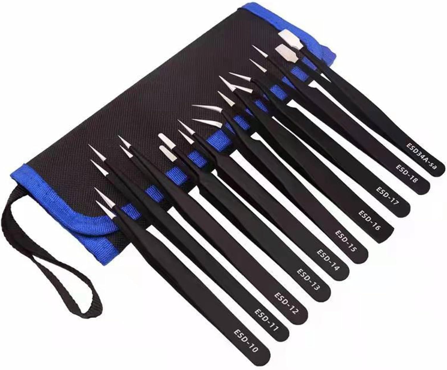 FELIXLEO Pinzette Pinzetten Set, Präzisions-Pinzette, Antistatische, 1-tlg.