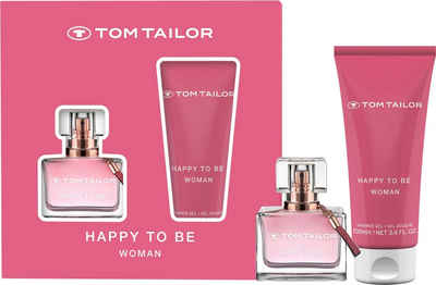 TOM TAILOR Eau de Parfum Happy to be, 2-tlg., EdT, Parfum, Showergel, Geschenkset for her