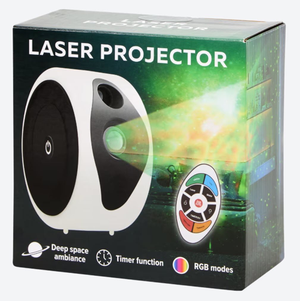 Spectrum Nachtlicht Laserprojektor mit Fernbedienung Sternenhimmel-Projektor