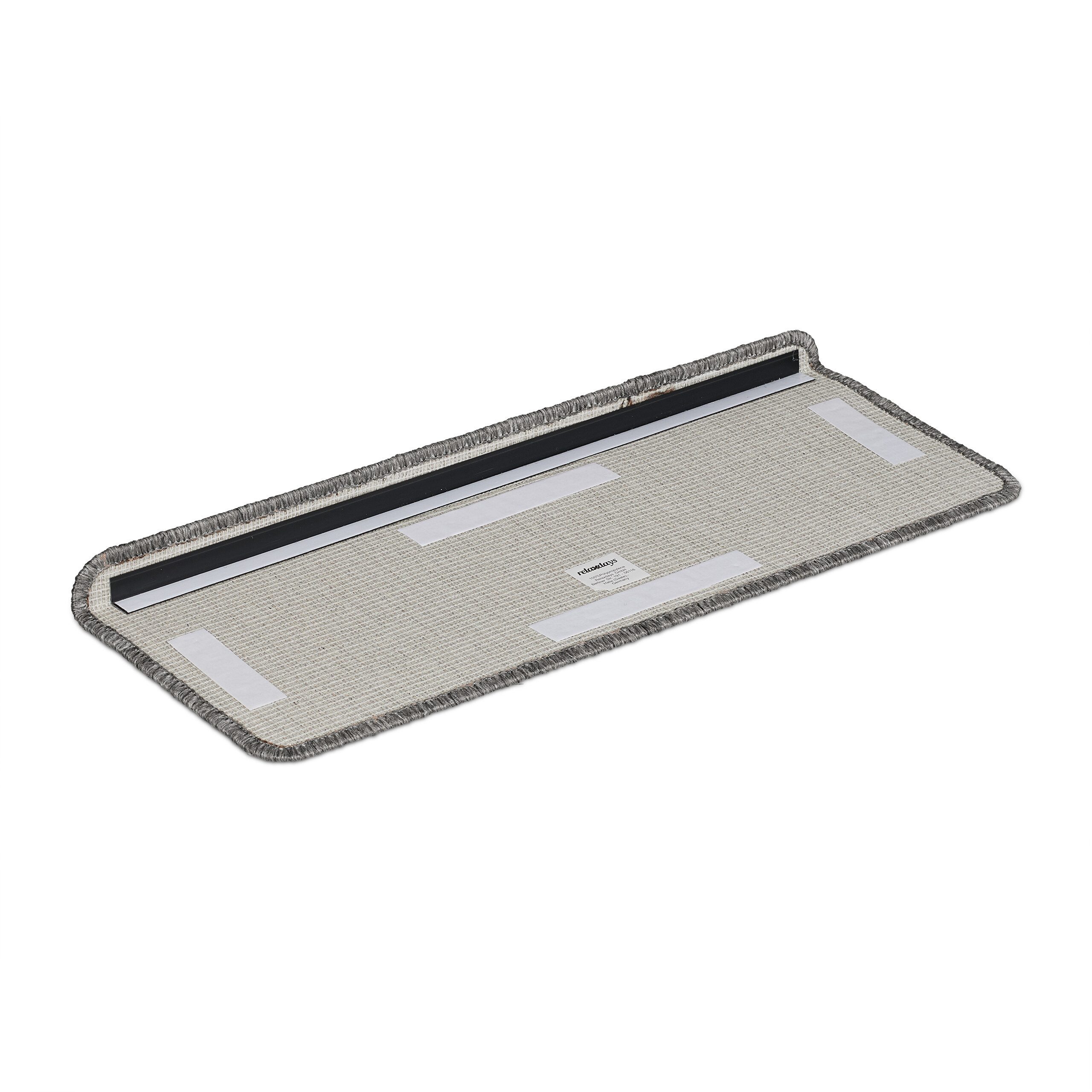 relaxdays Stufenmatte Rechteckige Stufenmatten im 15er Set, Rechteckig, Höhe: 40 mm, grau – Bild 5 von 5
