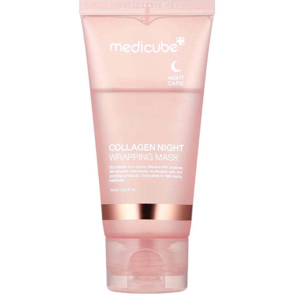 Medicube Gesichtsmaske COLLAGEN NIGHT WRAPPING MASK, dreifache Pflege: Elastizität, Feuchtigkeit & Glow