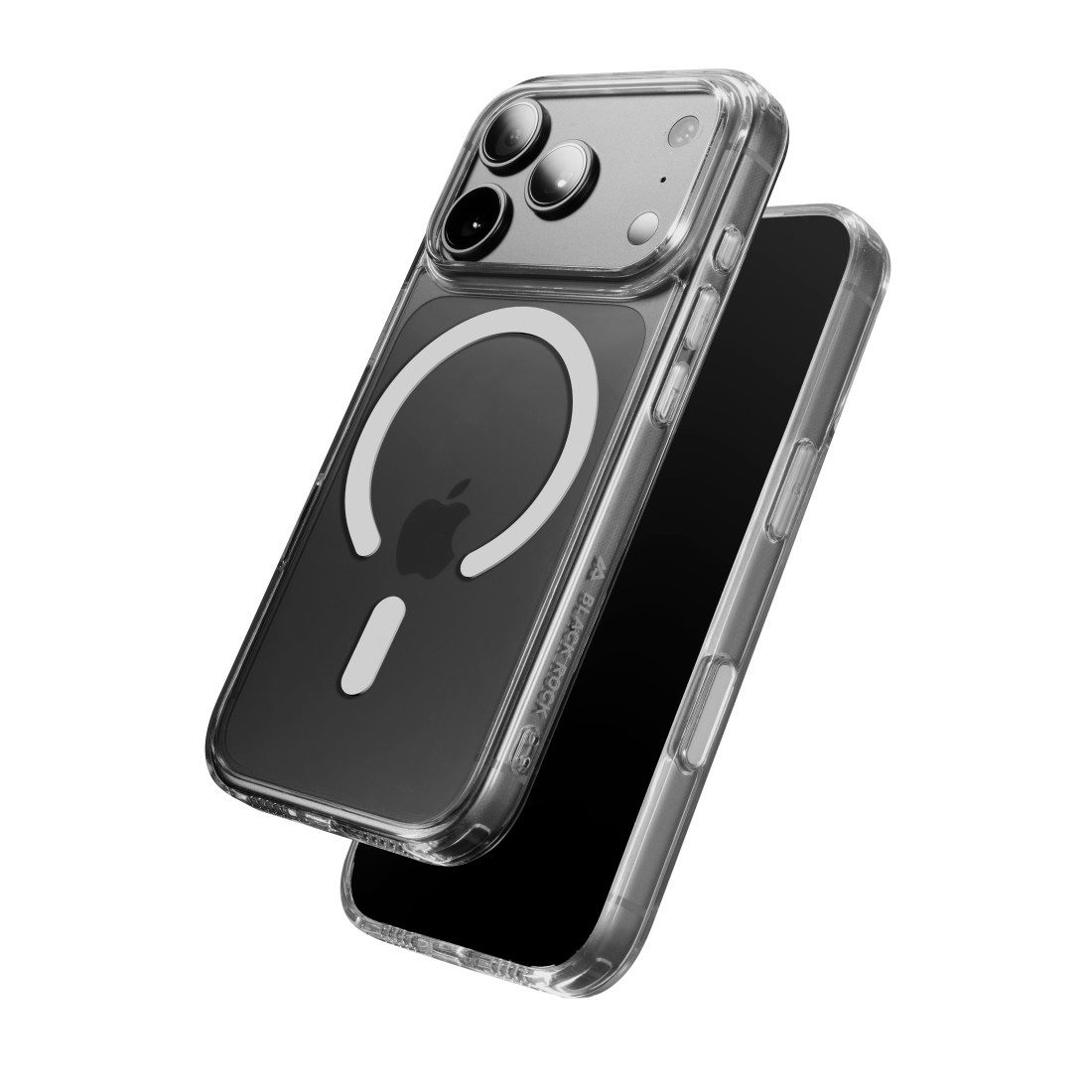 Black Rock Smartphone-Hülle Magnetische Handyhülle transparent für Apple iPhone 17 Pro und 18 Pro, MagSafe-kompatibel, 2H-Kratzhärte, Anti-Vergilbung, Stoßschutz