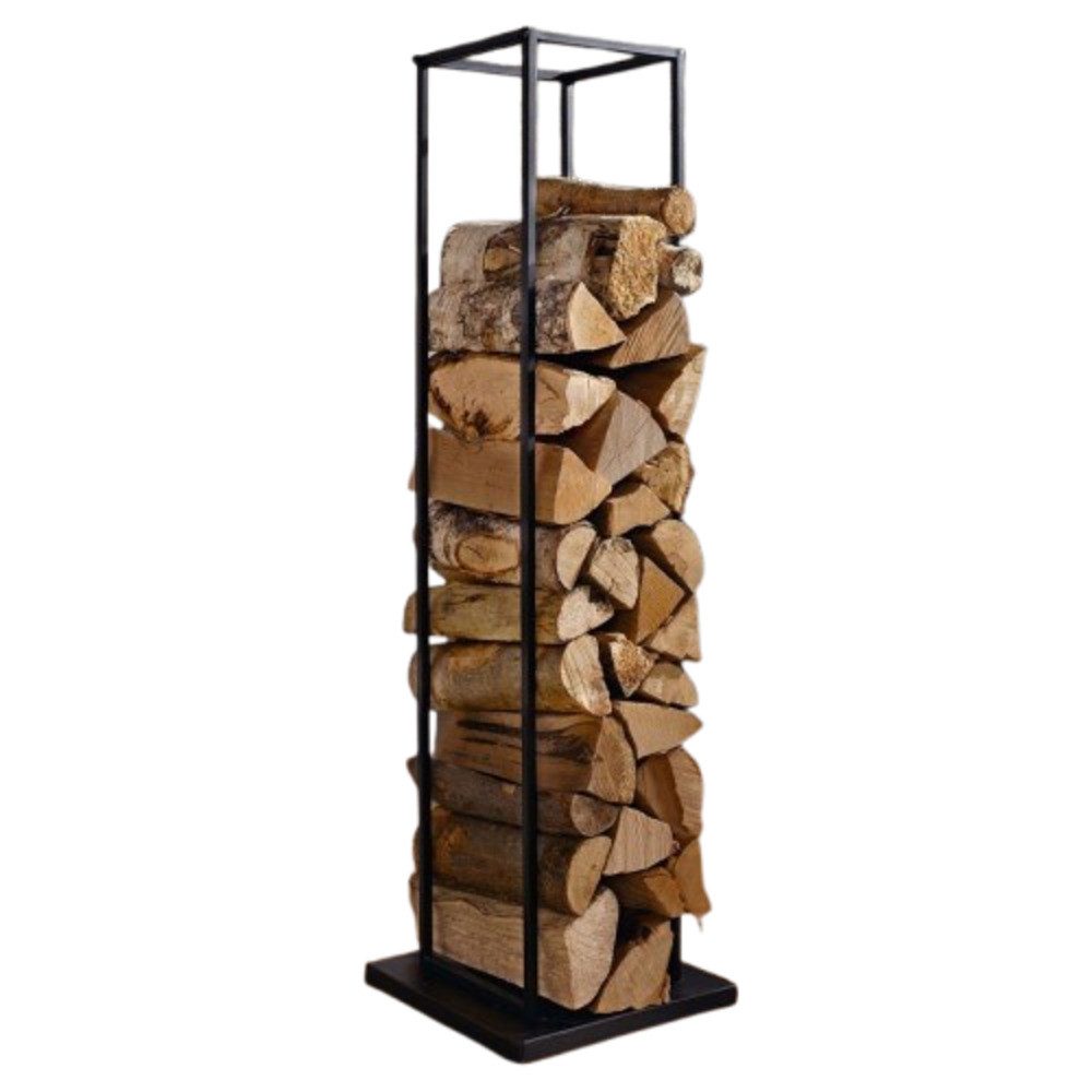 Home-trends24.de Kaminholzregal Kaminholz Ständer Regal Halter Holz Brennholz Korb Kamin Ofen Metall