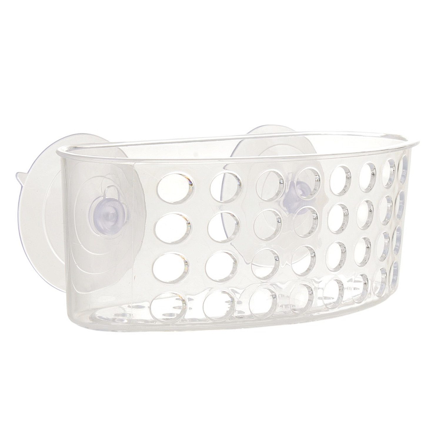 meberg Schwammhalter transparent 17 cm Spülbecken Ablage Spülbecken Organizer, (Universalhalter Spülablage, Küche Bad Wohnmobil Universal), Halterung ohne Bohren Schwammkorb