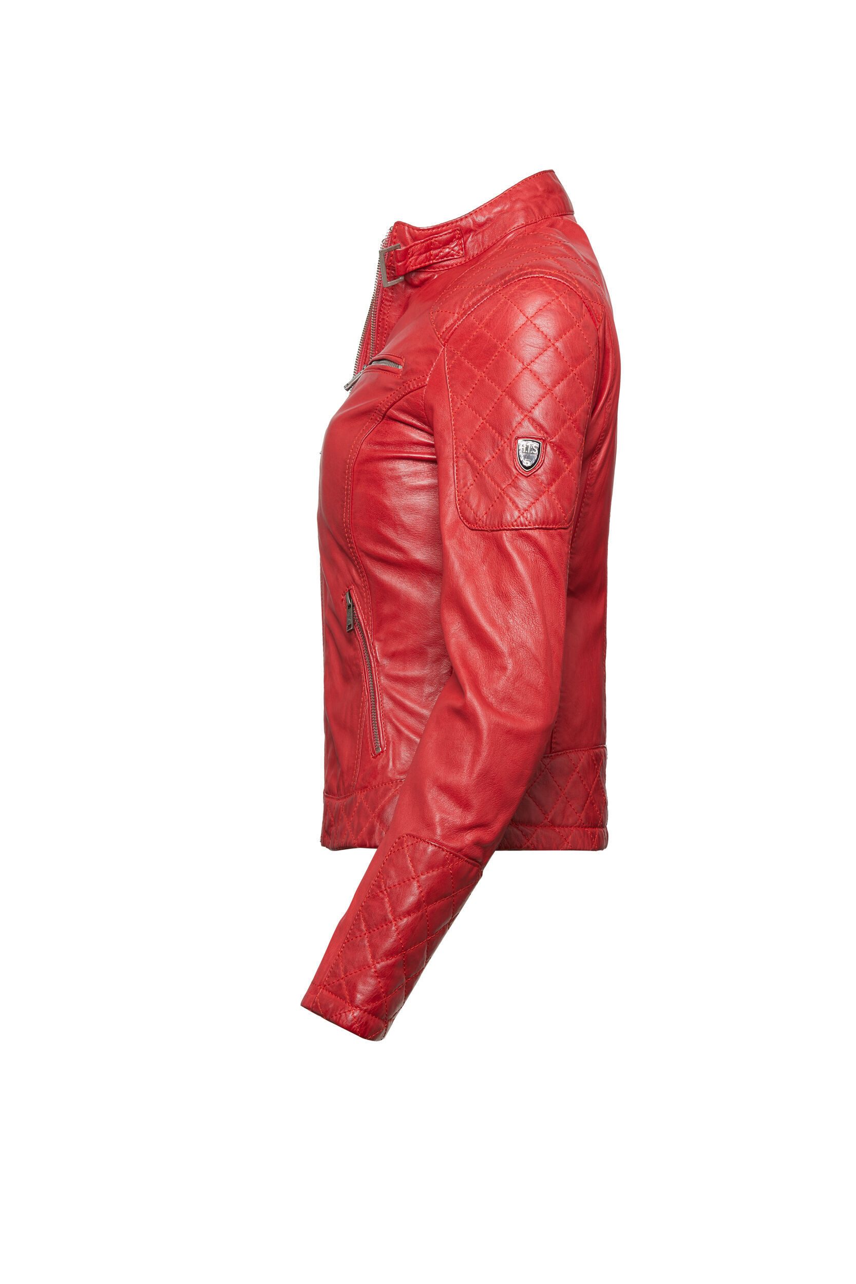 H.I.S Lederjacke (1-St) in leicht taillierter Passform