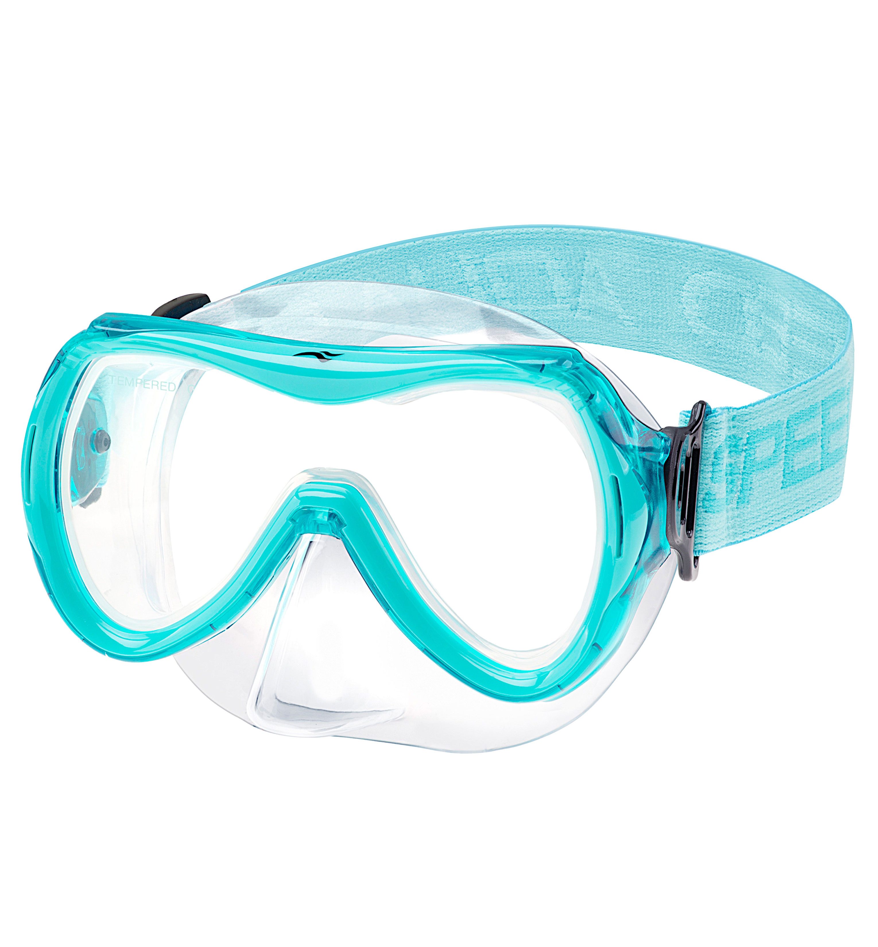 Aqua Speed Трубка ALIZE FS Tauchmaske für Kinder Kindertauchmaske Stoffband (Sicher, Bequem und Perfekt für Kleine Unterwasser-Abenteurer), Taucherbrille Kind Stoff-Kopfband Einzellinse
