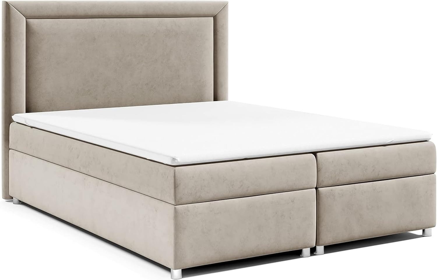 Best for Home Boxspringbett mit Bettkasten Trinity K-3 Bonellfederkern inkl. Komfort Topper H3 (Komplettbett, 1-St., 140x200 160x200 180x200 200x200 cm), rgonomischer Schlafkomfort, druckentlastender Topper, modernes Design