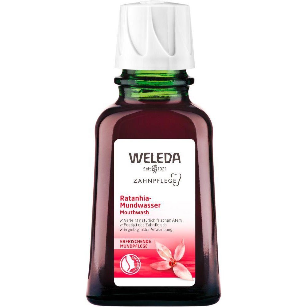 WELEDA Mundwasser Ratanhia, Braun, 50 ml