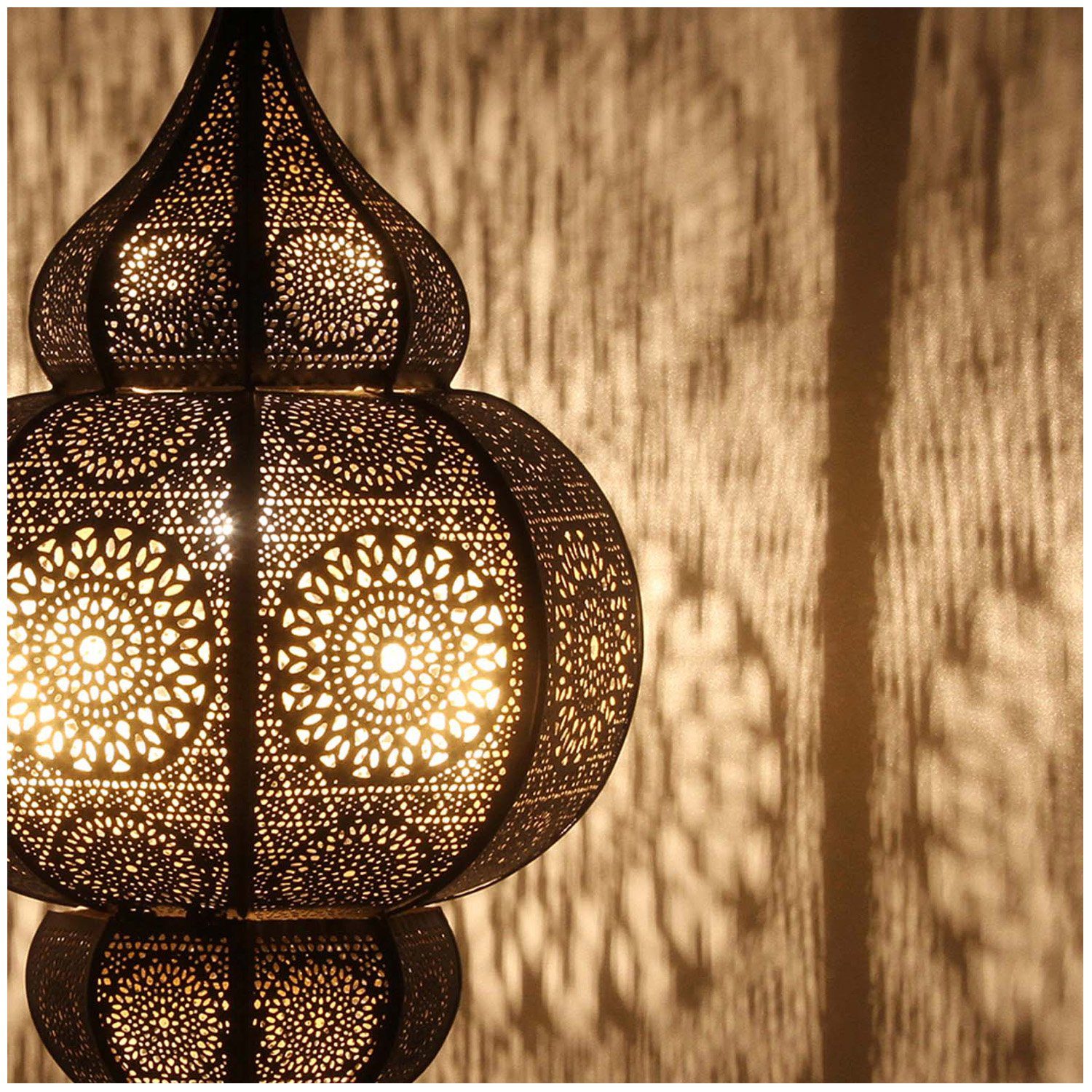 Casa Moro Deckenleuchten Orientalische Leuchtmittel, Lampe mit Aufhängekette, Moulouk E27 LN2000 Pendelleuchte marokkanische Hängeleuchte ohne und Baldachine Fassung