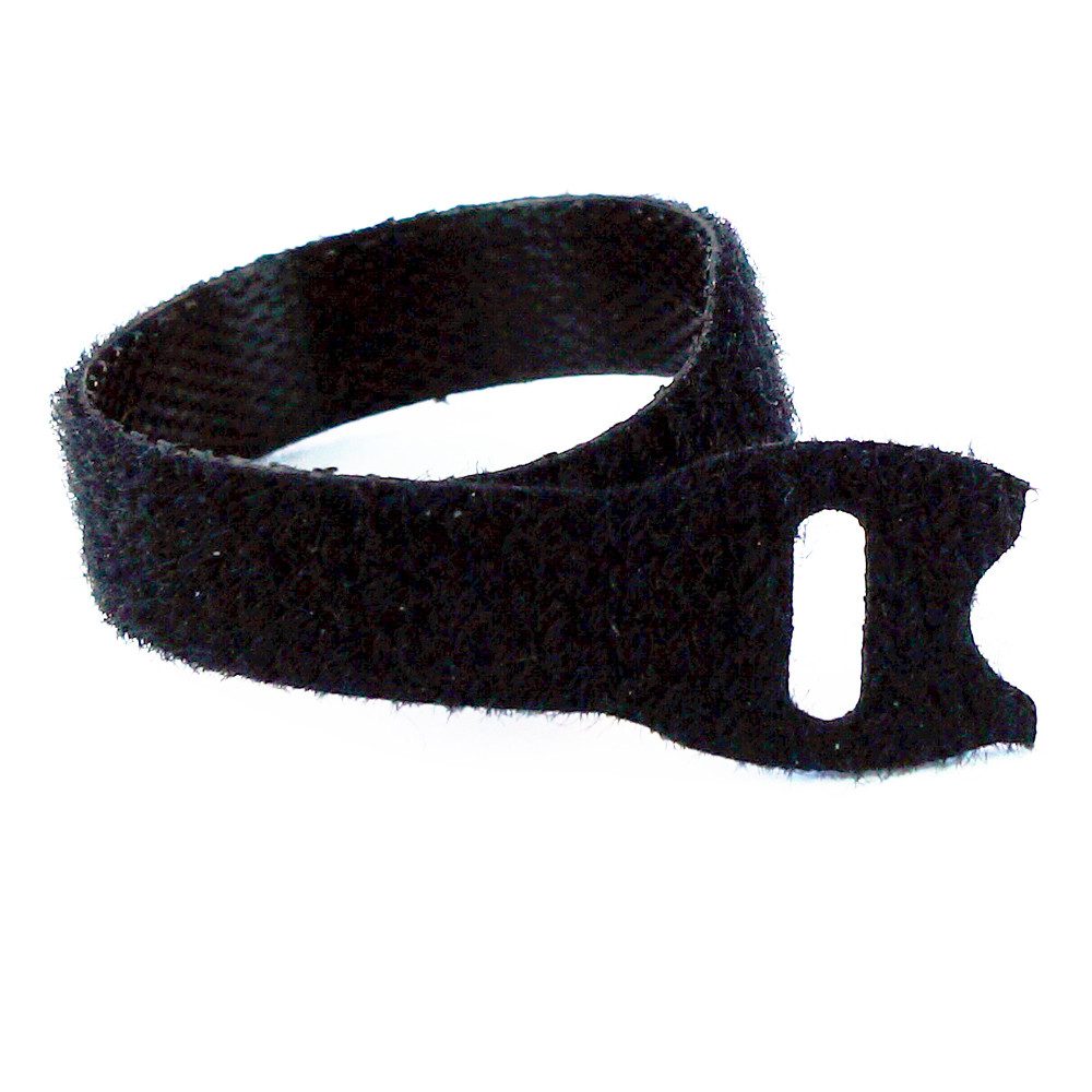Goodymax Kabelbinder 10 x Klettkabelbinder Kabelklett Klett-Binder 10 cm schwarz beidseitig wiederverwendar Klettband Klettverschluss Kabel Organizer – Bild 4 von 5