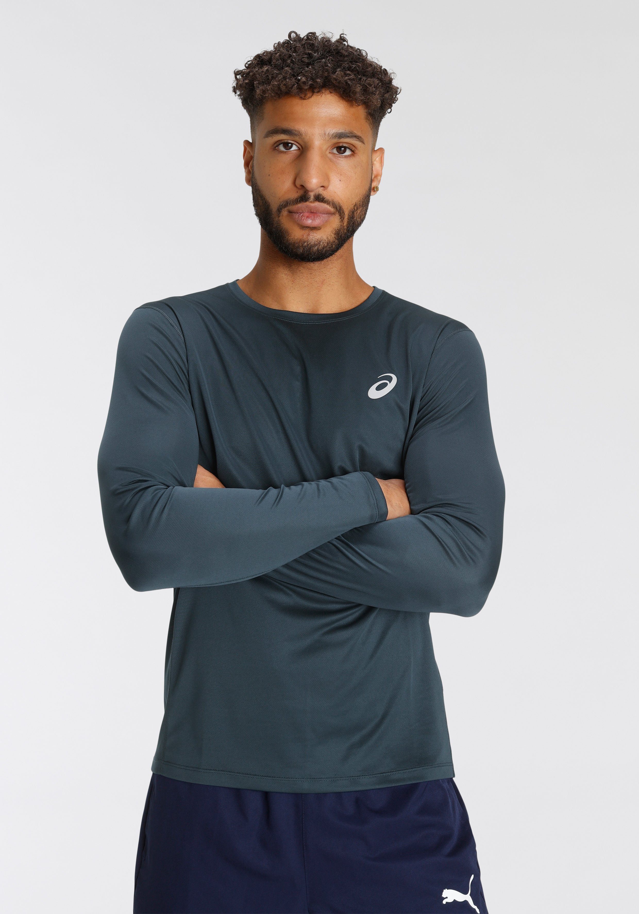 marine CORE Asics TOP Laufshirt LS